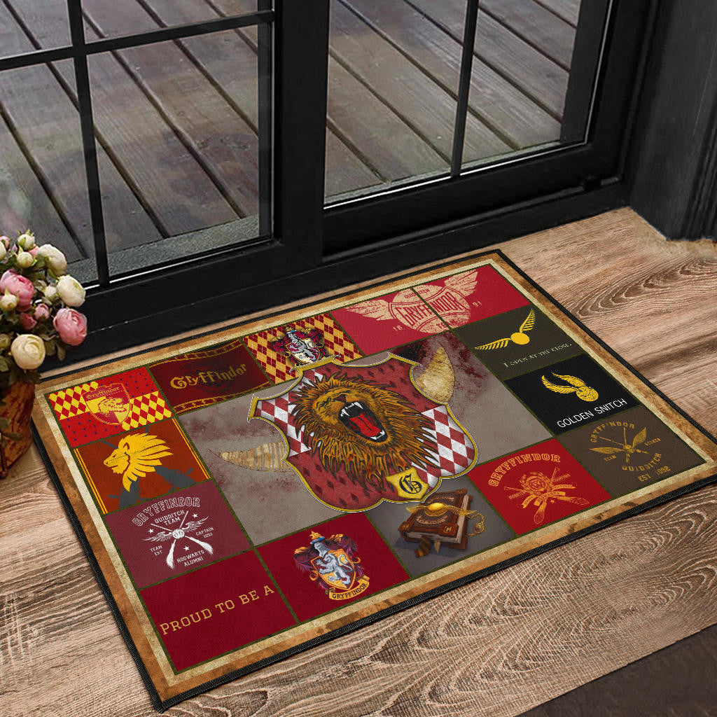 Gryffindor House Harry Potter Door Mat Movie Home Decor Custom For Fans NT032101