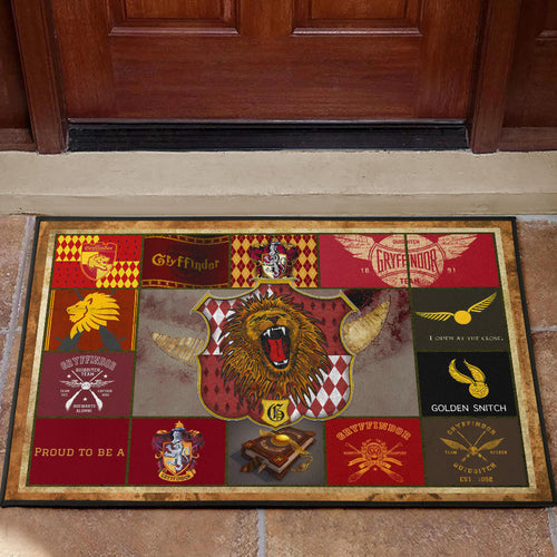 Gryffindor House Harry Potter Door Mat Movie Home Decor Custom For Fans NT032101