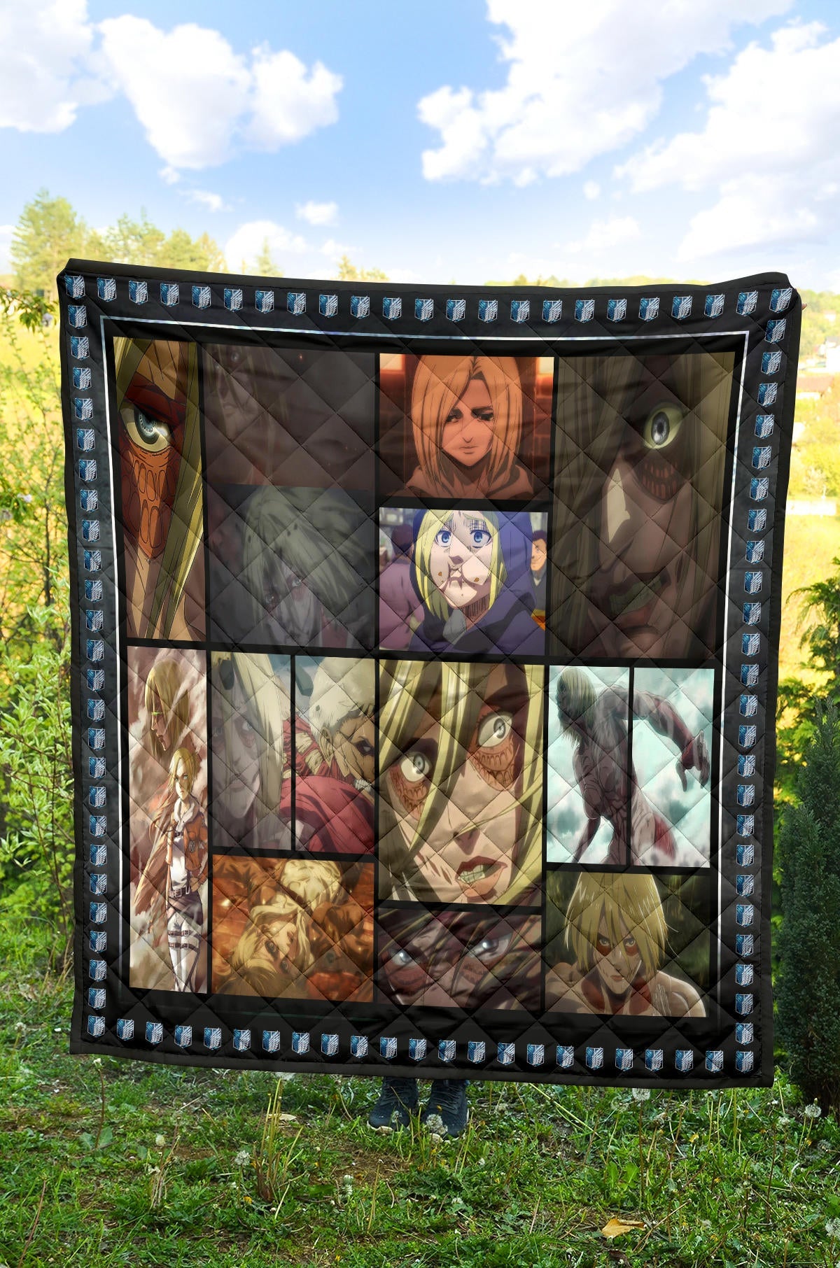 Annie Leonhart Attack On Titan Premium Quilt Anime Home Decor Custom For Fans NA032802