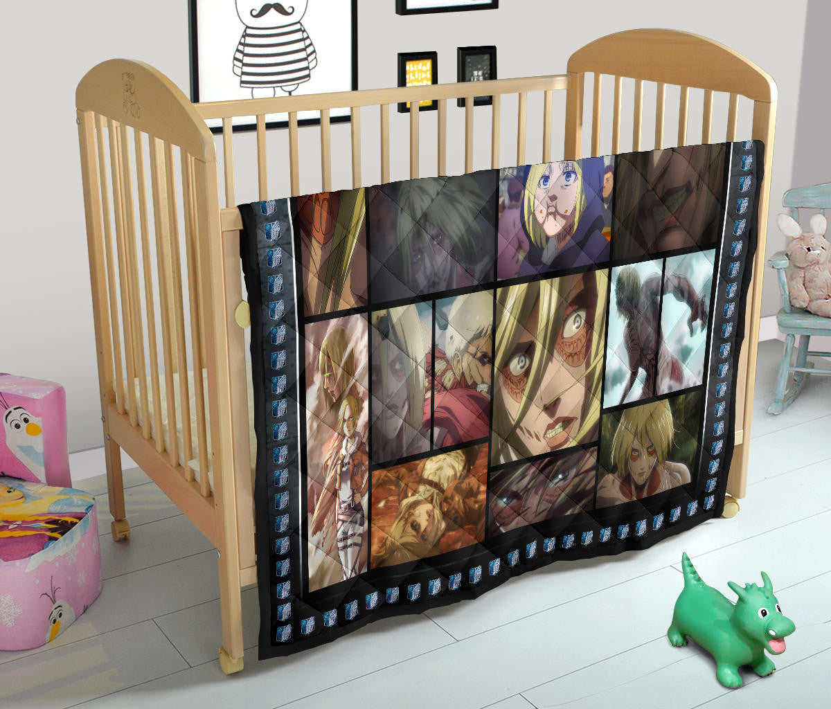 Annie Leonhart Attack On Titan Premium Quilt Anime Home Decor Custom For Fans NA032802