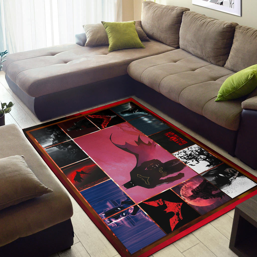 The Bat Man Dark Knight Area Rug Movie Home Decor Custom For Fans NT031401