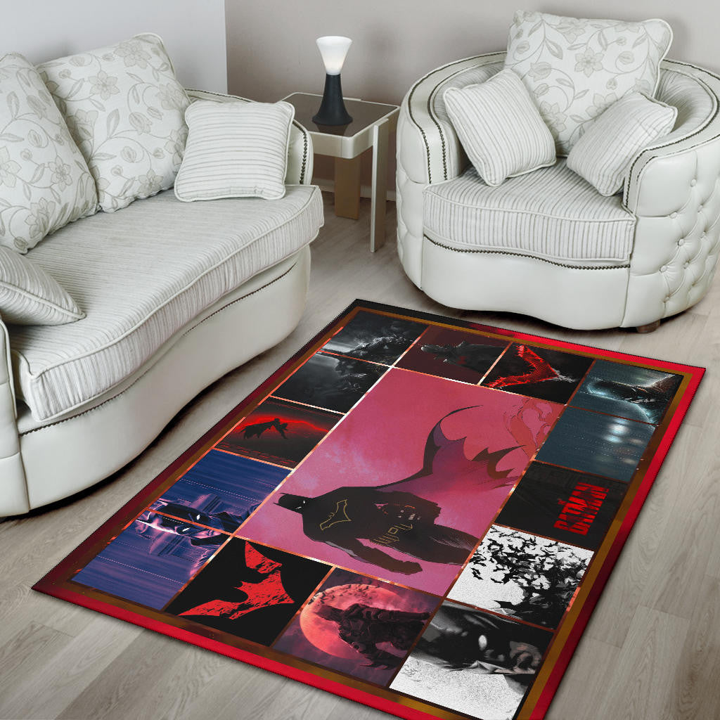 The Bat Man Dark Knight Area Rug Movie Home Decor Custom For Fans NT031401