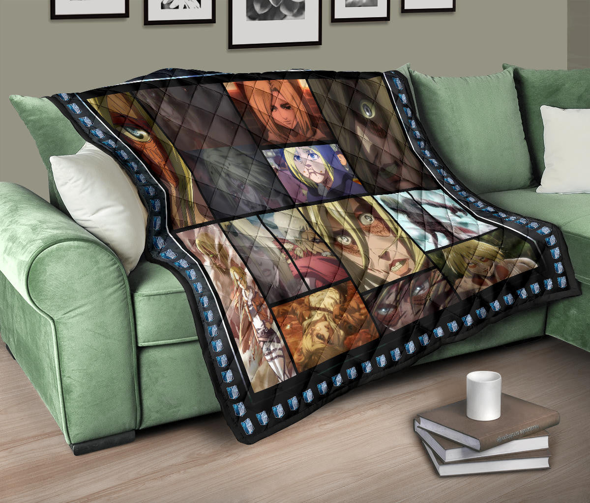 Annie Leonhart Attack On Titan Premium Quilt Anime Home Decor Custom For Fans NA032802