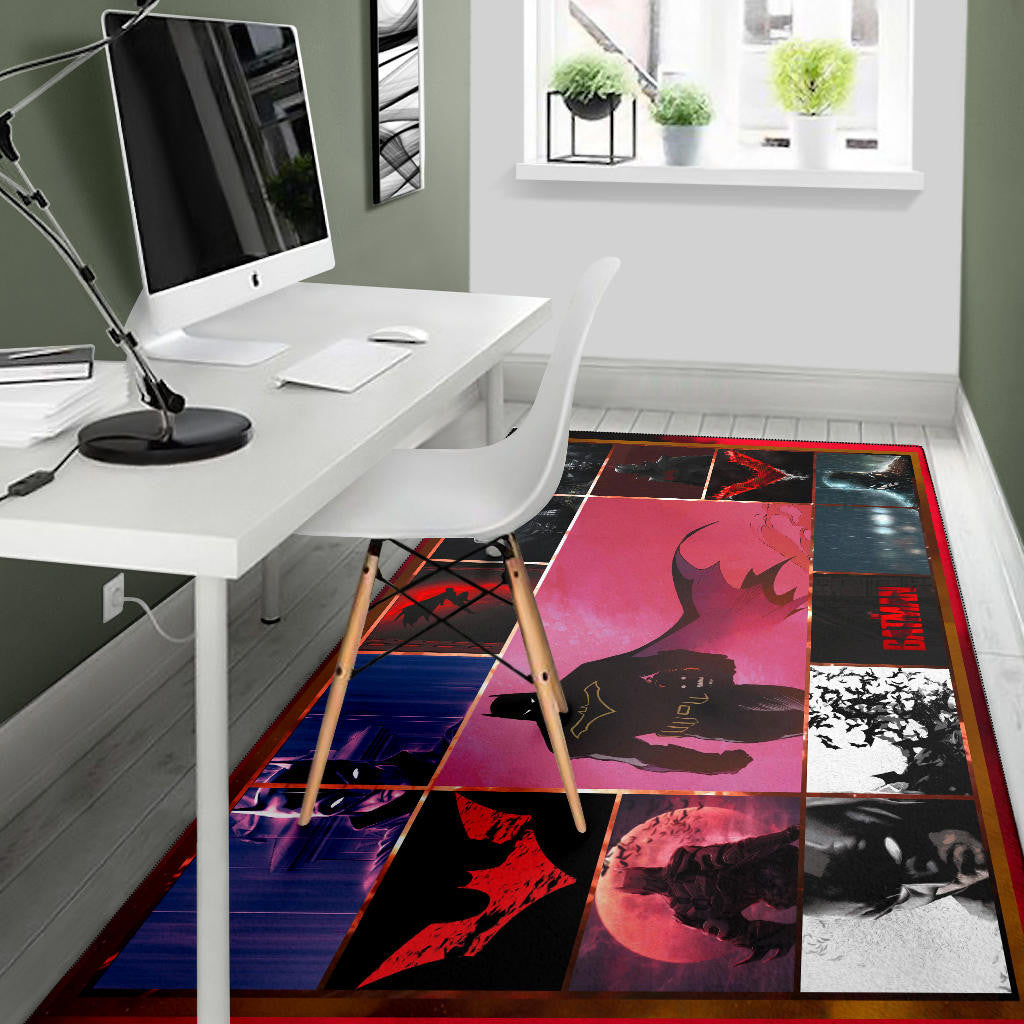The Bat Man Dark Knight Area Rug Movie Home Decor Custom For Fans NT031401