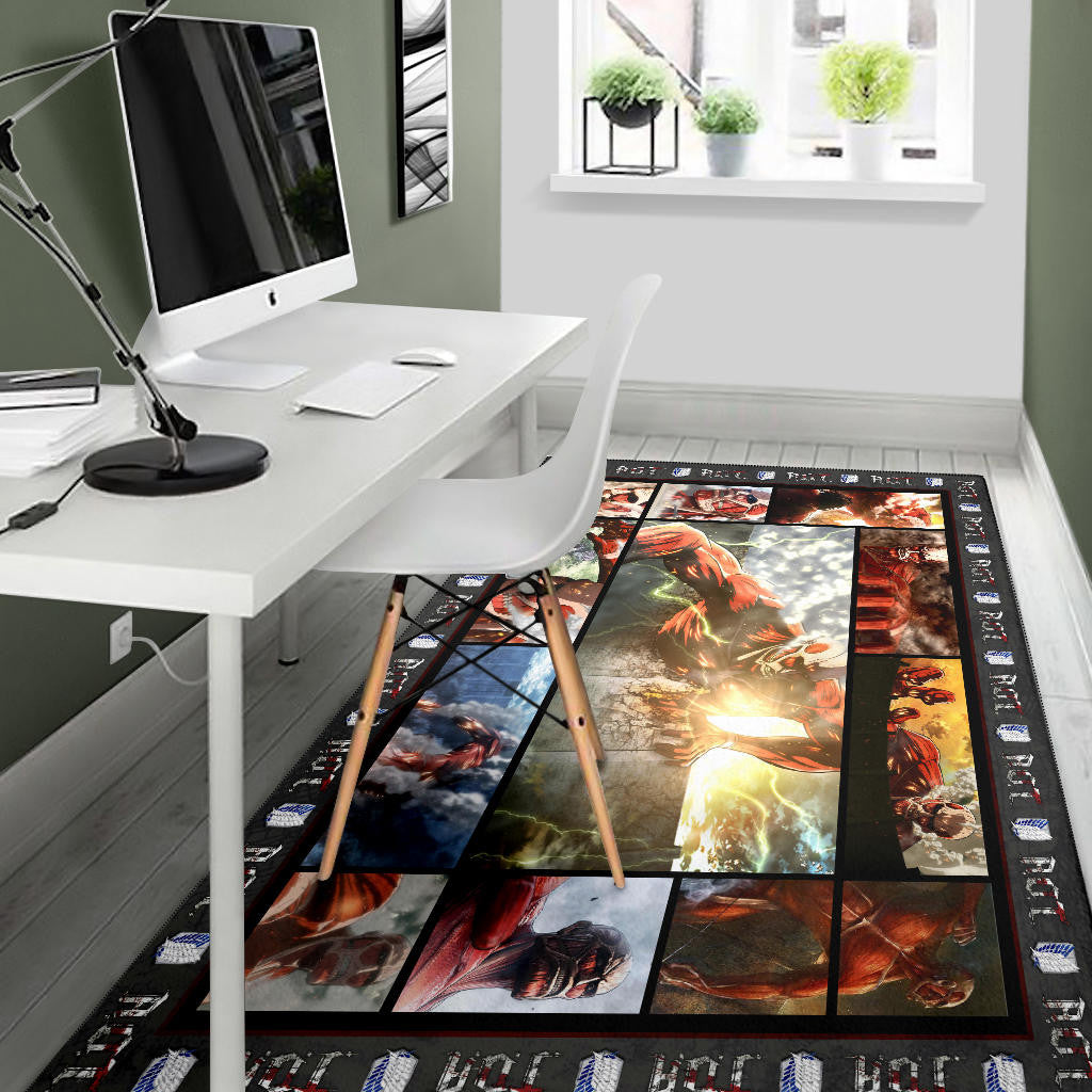 Colossus Titan Attack On Titan Area Rug Anime Home Decor Custom For Fans NA032804