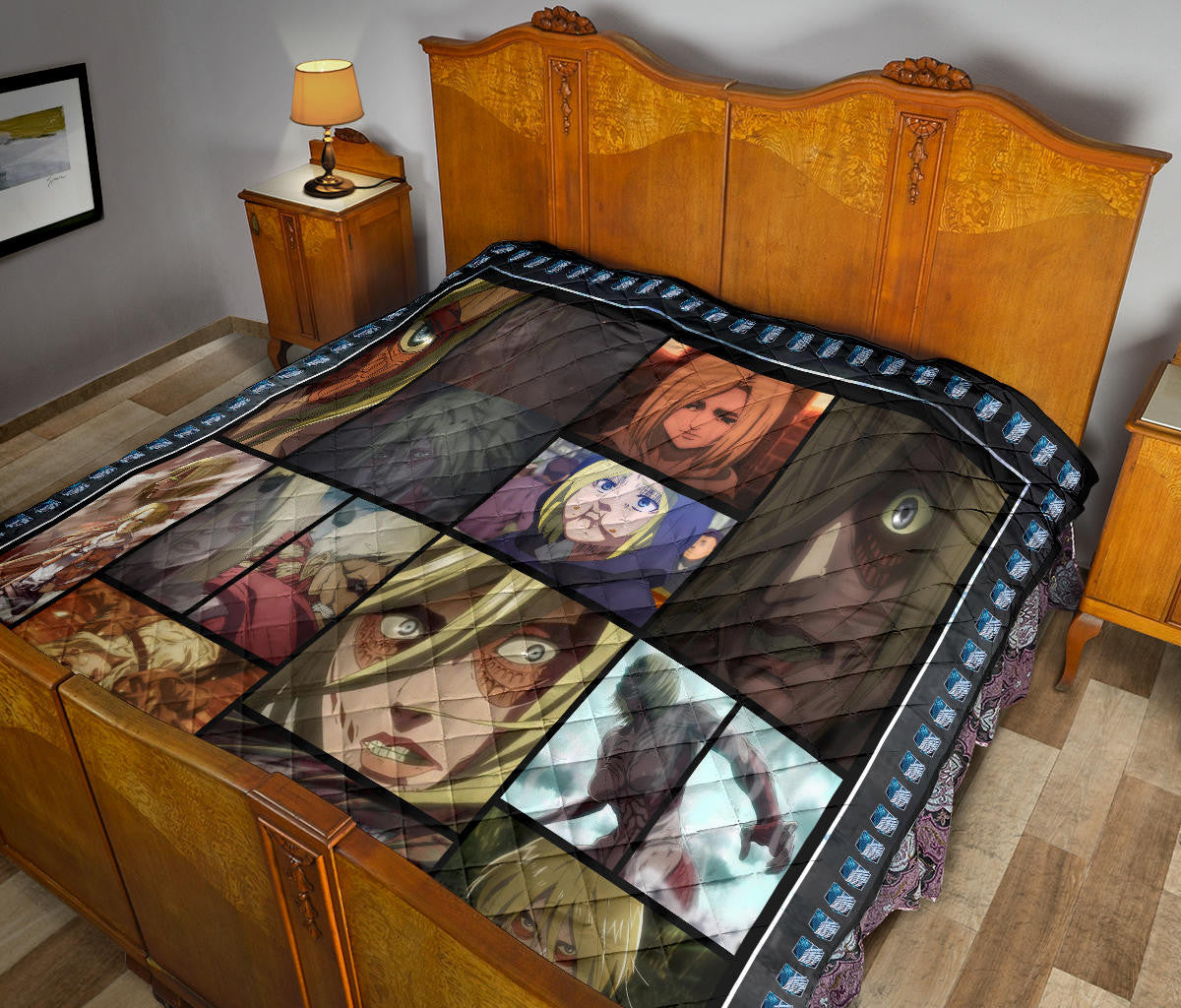 Annie Leonhart Attack On Titan Premium Quilt Anime Home Decor Custom For Fans NA032802