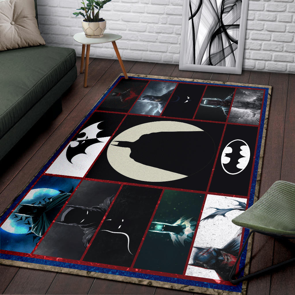 The Bat Man Area Rug Movie Home Decor Custom For Fans NT031502