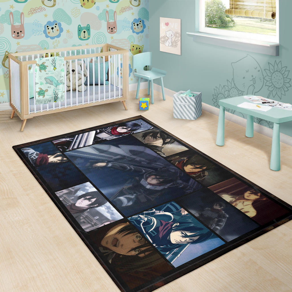 Mikasa Ackerman Attack On Titan Area Rug Anime Home Decor Custom For Fans NA031803