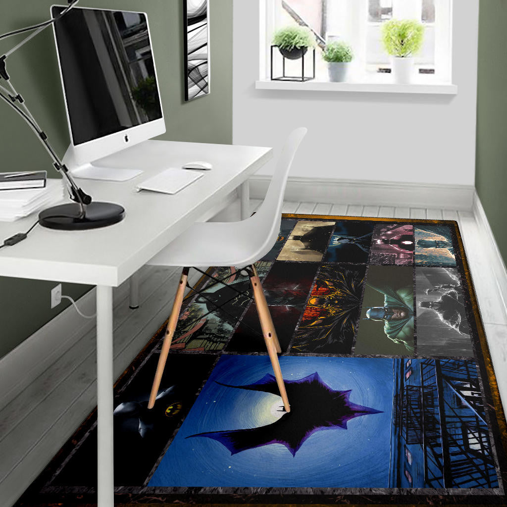 The Bat Man Area Rug Movie Home Decor Custom For Fans NT031603