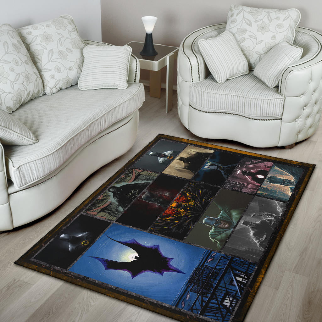 The Bat Man Area Rug Movie Home Decor Custom For Fans NT031603