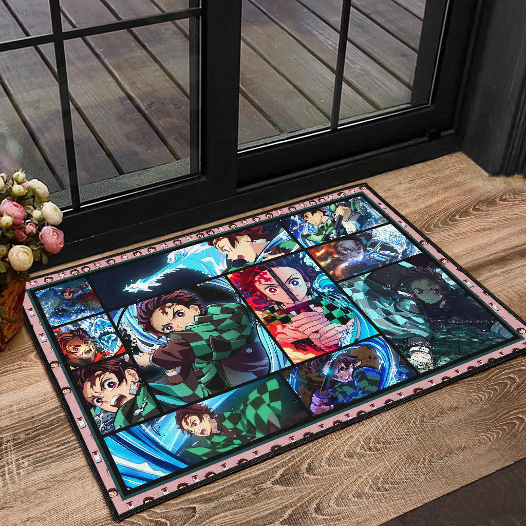 Tanjiro Kamado Demon Slayer Door Mat Anime Home Decor Custom For Fans NA031601