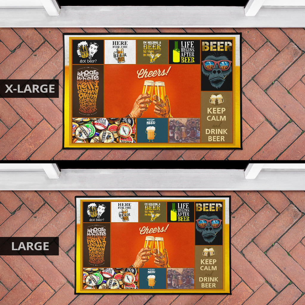 Drinking Beer Door Mat Hobby Home Decor Custom For Fans NT031802