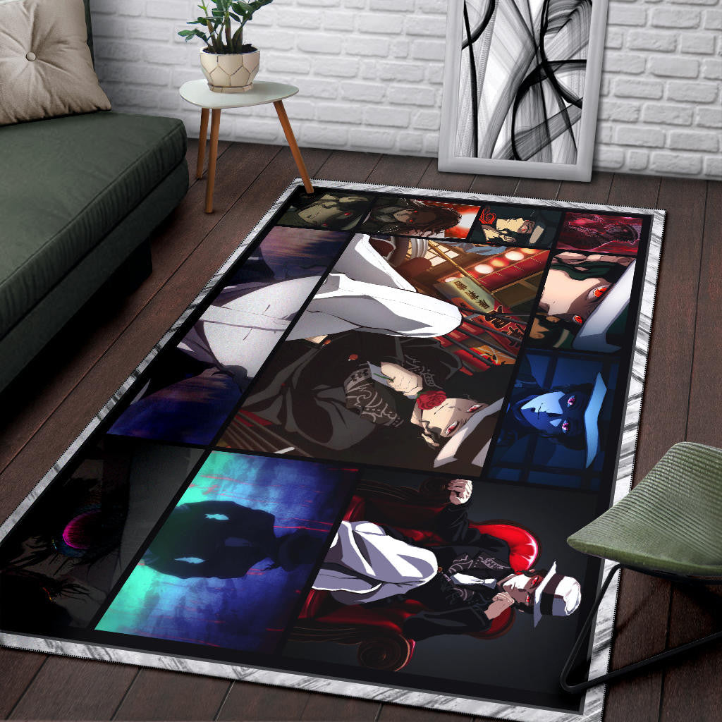 Muzan Kibutsuji Demon Slayer Area Rug Anime Home Decor Custom For Fans NA031602