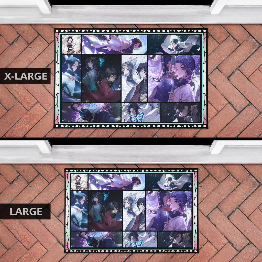 Shinobu Kochou Demon Slayer Door Mat Anime Home Decor Custom For Fans NA031604