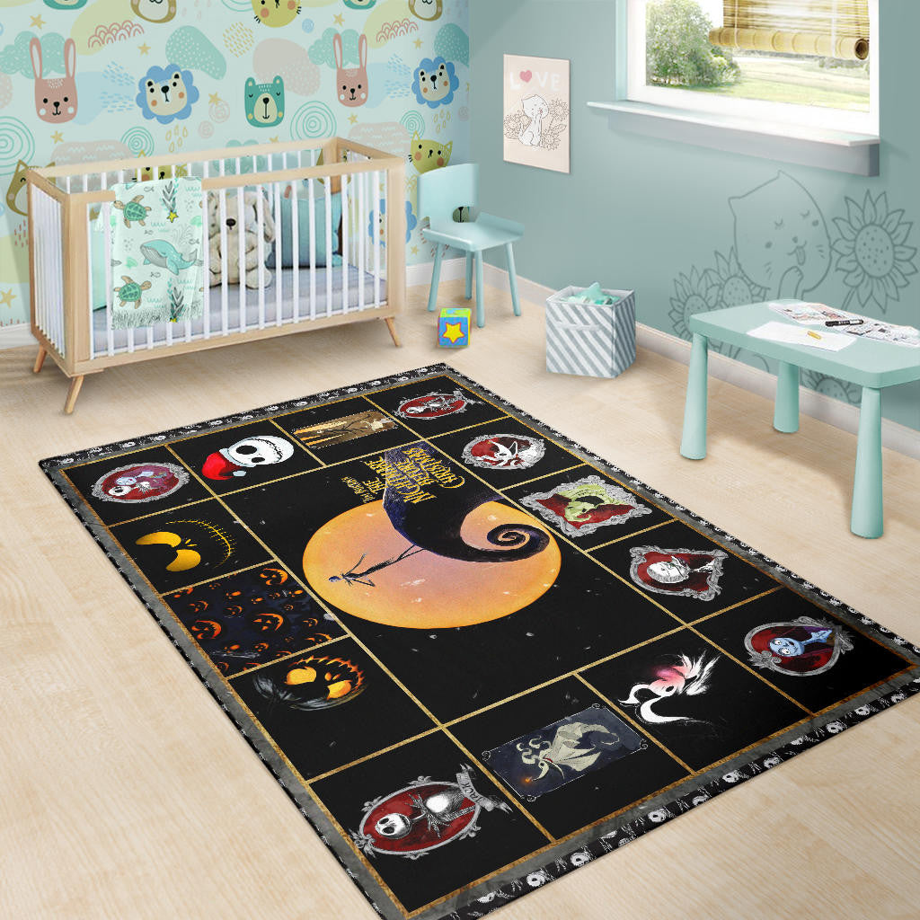 Characters In The Nightmare Before Christmas Area Rug Cartoon Home Decor Custom For Fans NT032802
