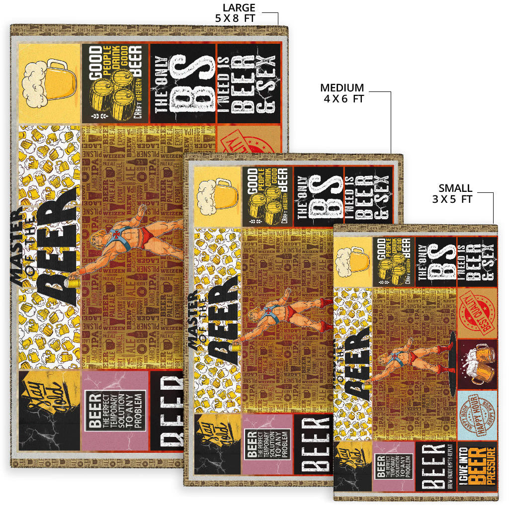 Drinking Craft Beer Area Rug Hobby Home Decor Custom For Fans NT032302