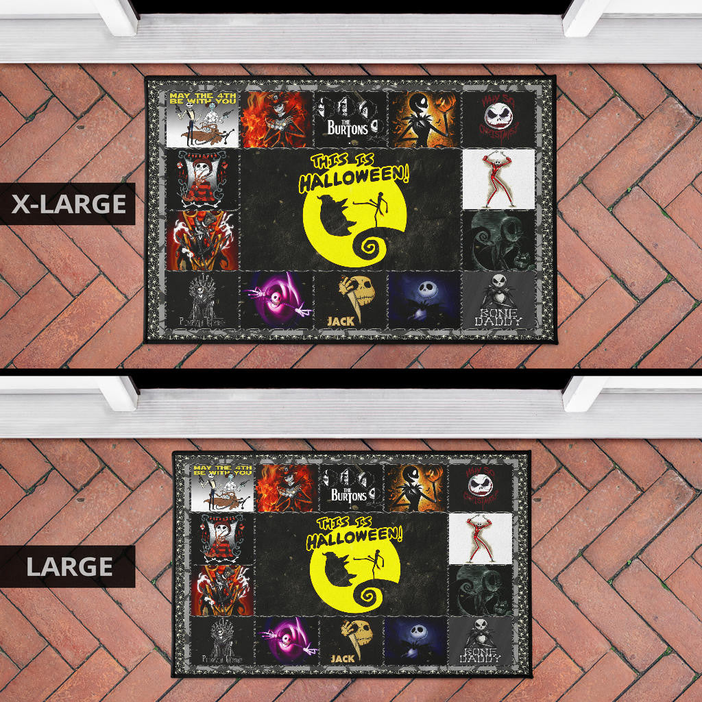 Jack Skellington The Nightmare Before Christmas Door Mat Cartoon Home Decor Custom For Fans NT032801