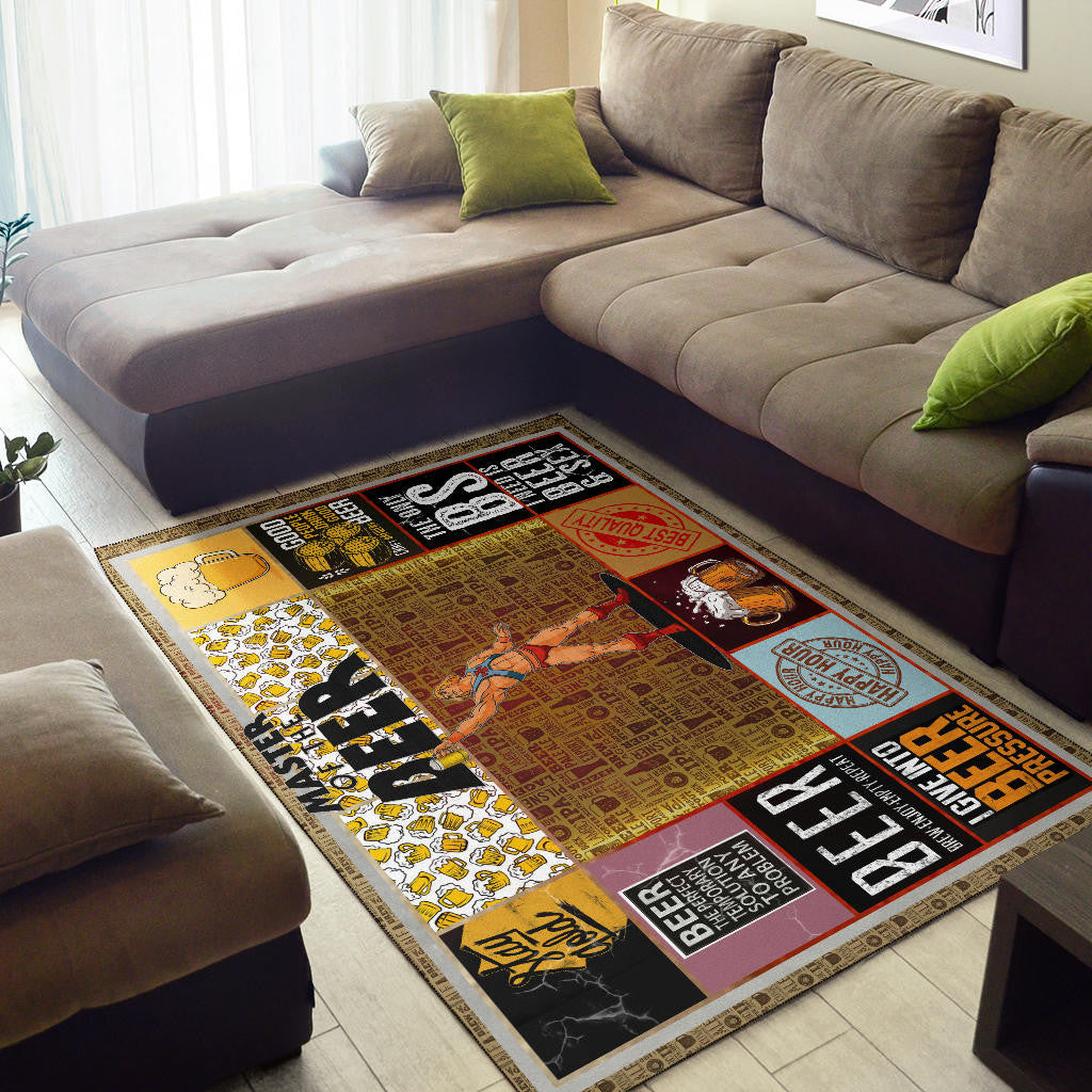 Drinking Craft Beer Area Rug Hobby Home Decor Custom For Fans NT032302