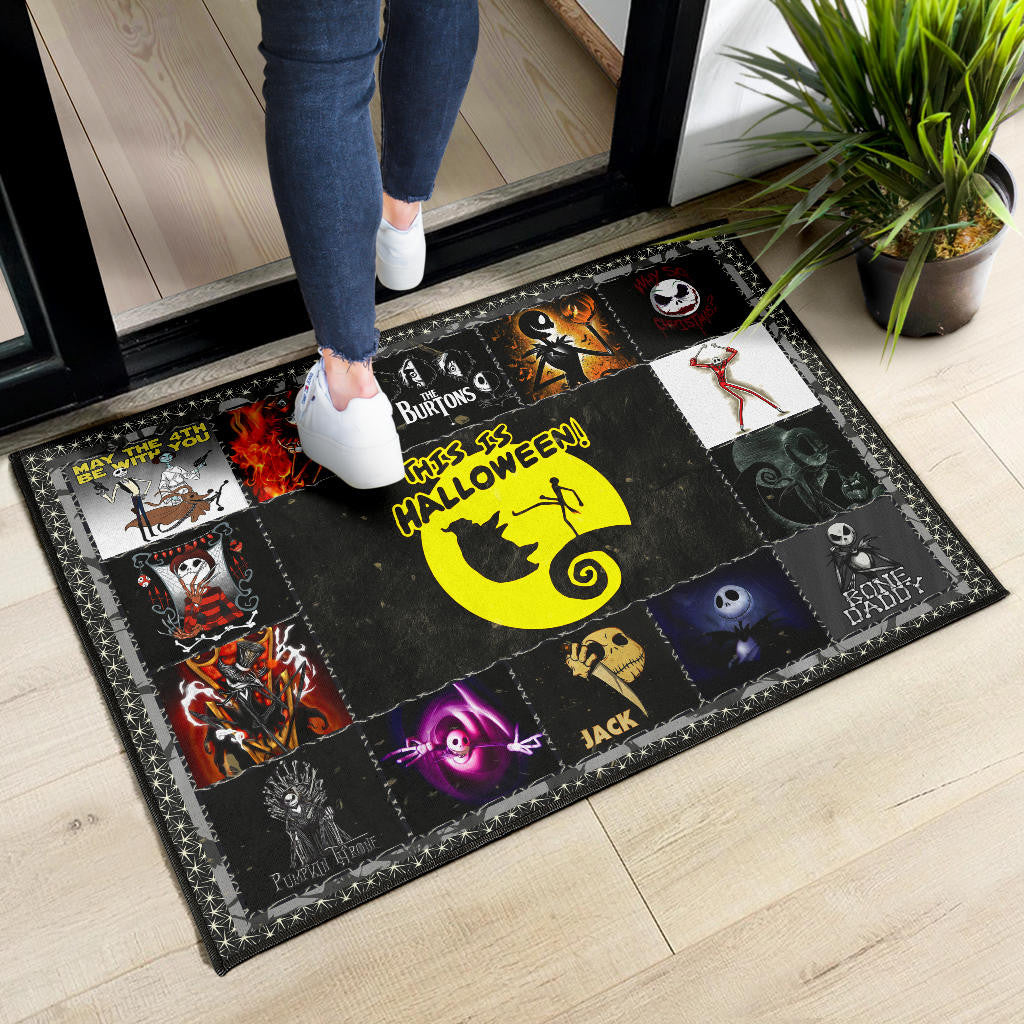 Jack Skellington The Nightmare Before Christmas Door Mat Cartoon Home Decor Custom For Fans NT032801