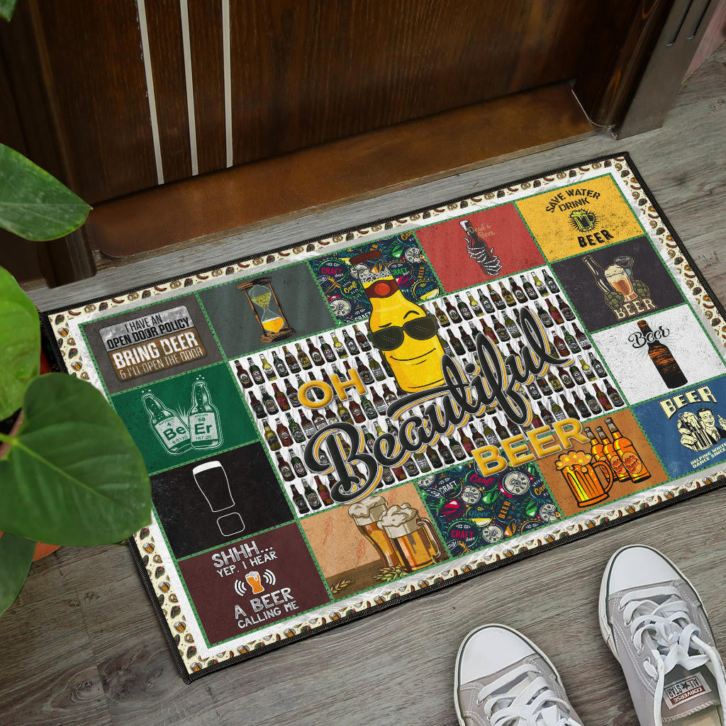 Drinking Beer Door Mat Hobby Home Decor Custom For Fans NT032402