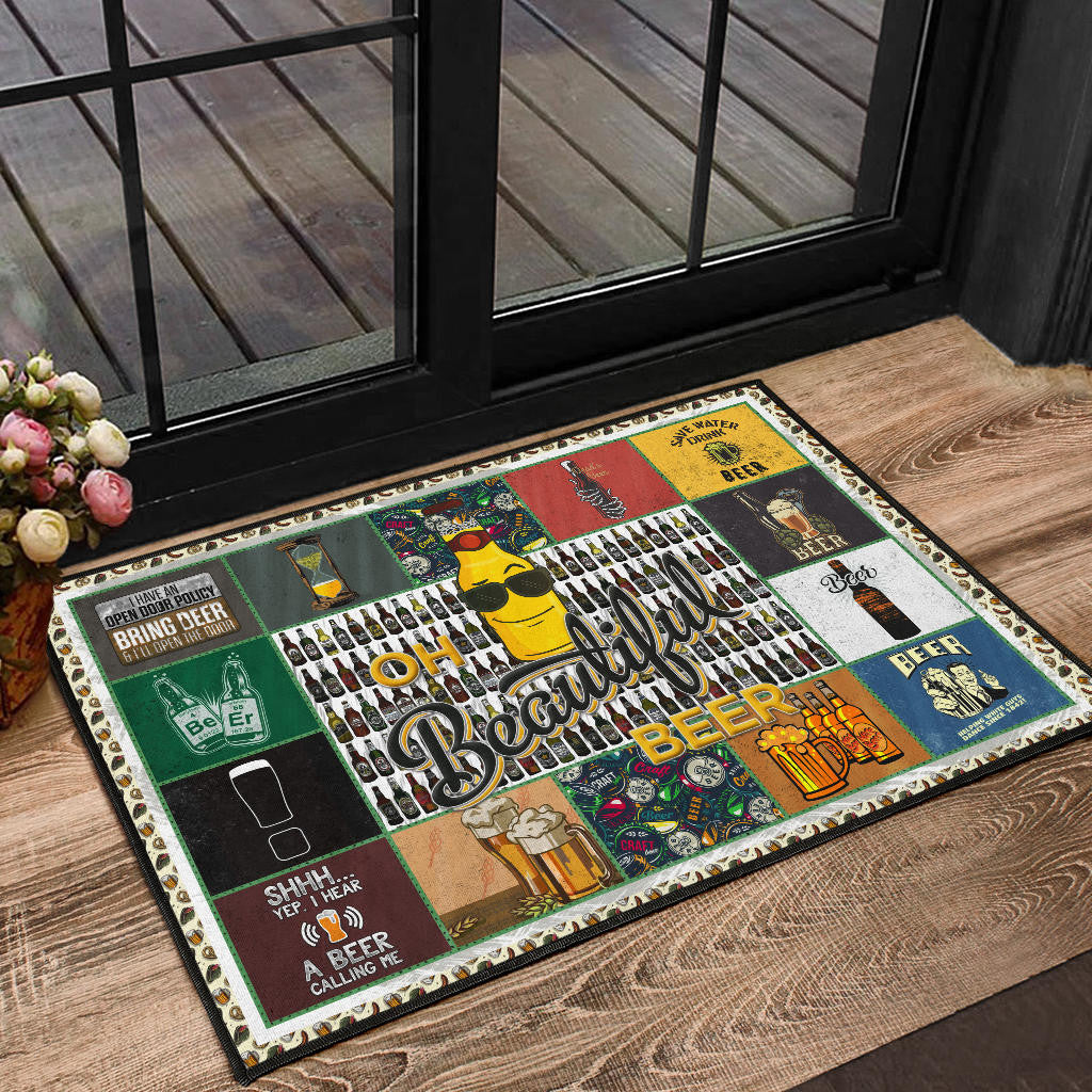 Drinking Beer Door Mat Hobby Home Decor Custom For Fans NT032402