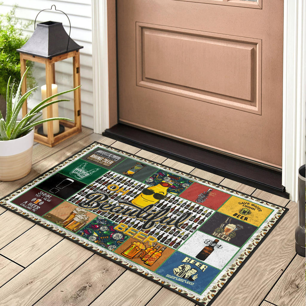 Drinking Beer Door Mat Hobby Home Decor Custom For Fans NT032402