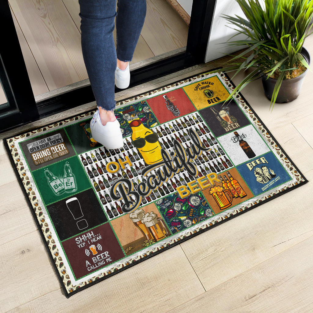 Drinking Beer Door Mat Hobby Home Decor Custom For Fans NT032402