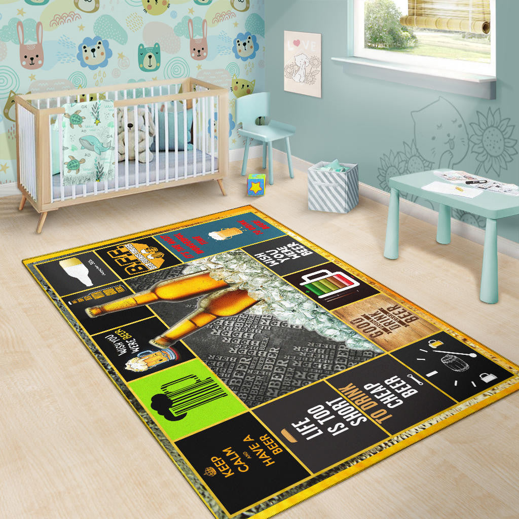 Cheers Drinking Beer Area Rug Hobby Home Decor Custom For Fans NT032202