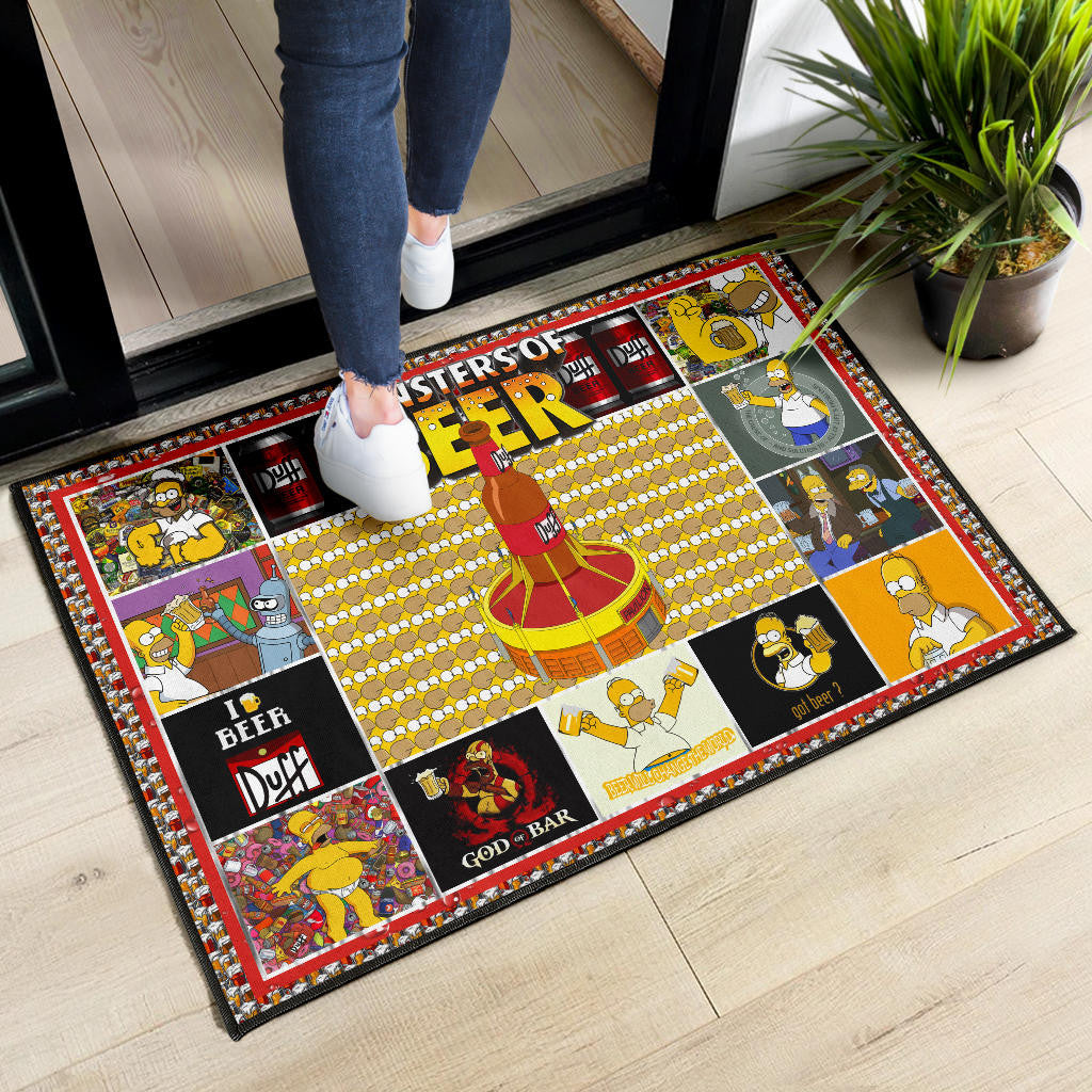 Drinking Beer Simpson Door Mat Hobby Home Decor Custom For Fans NT032401
