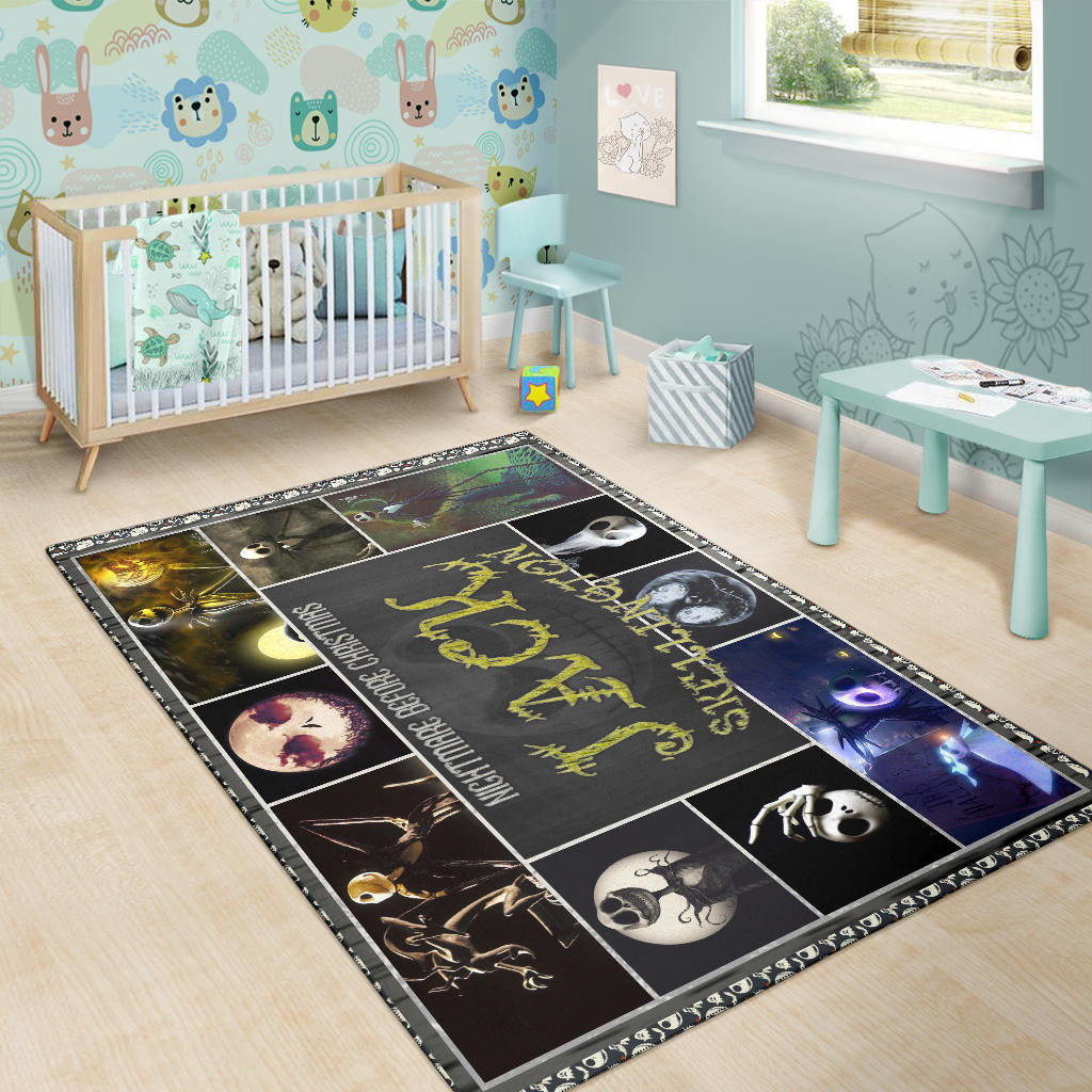 Jack Skellington The Nightmare Before Christmas Area Rug Cartoon Home Decor Custom For Fans NT032501