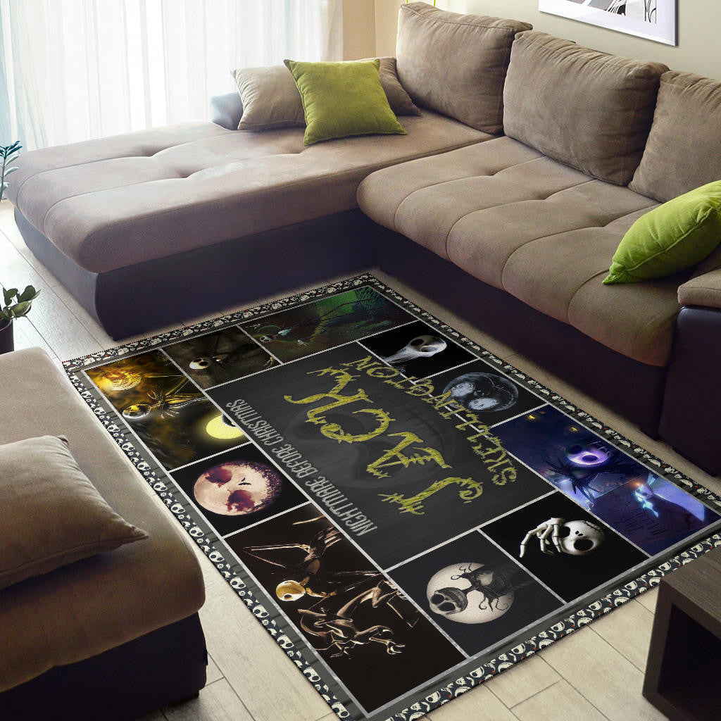 Jack Skellington The Nightmare Before Christmas Area Rug Cartoon Home Decor Custom For Fans NT032501