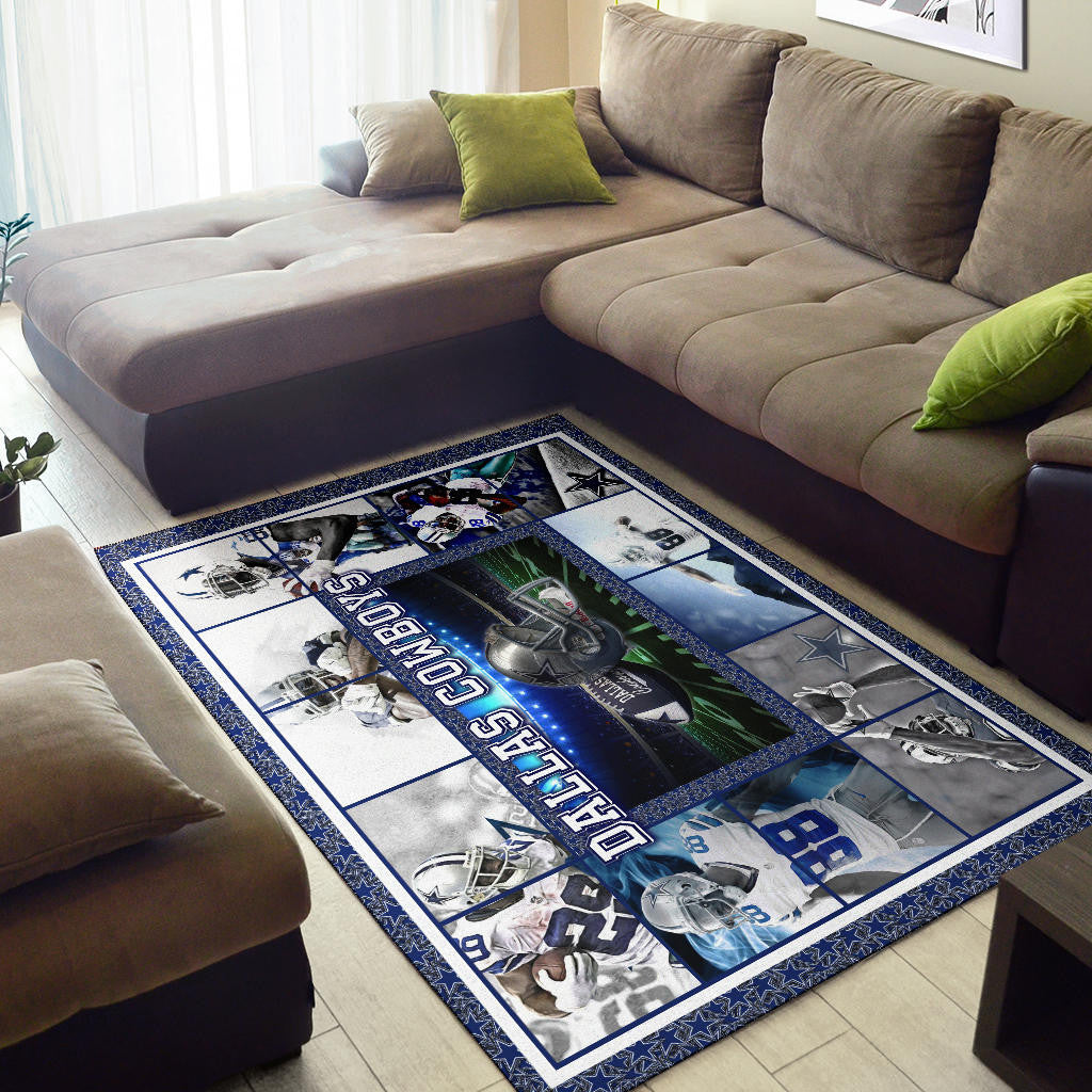 Dallas Players Cowboys Area Rug American Football Home Decor Custom For Fans