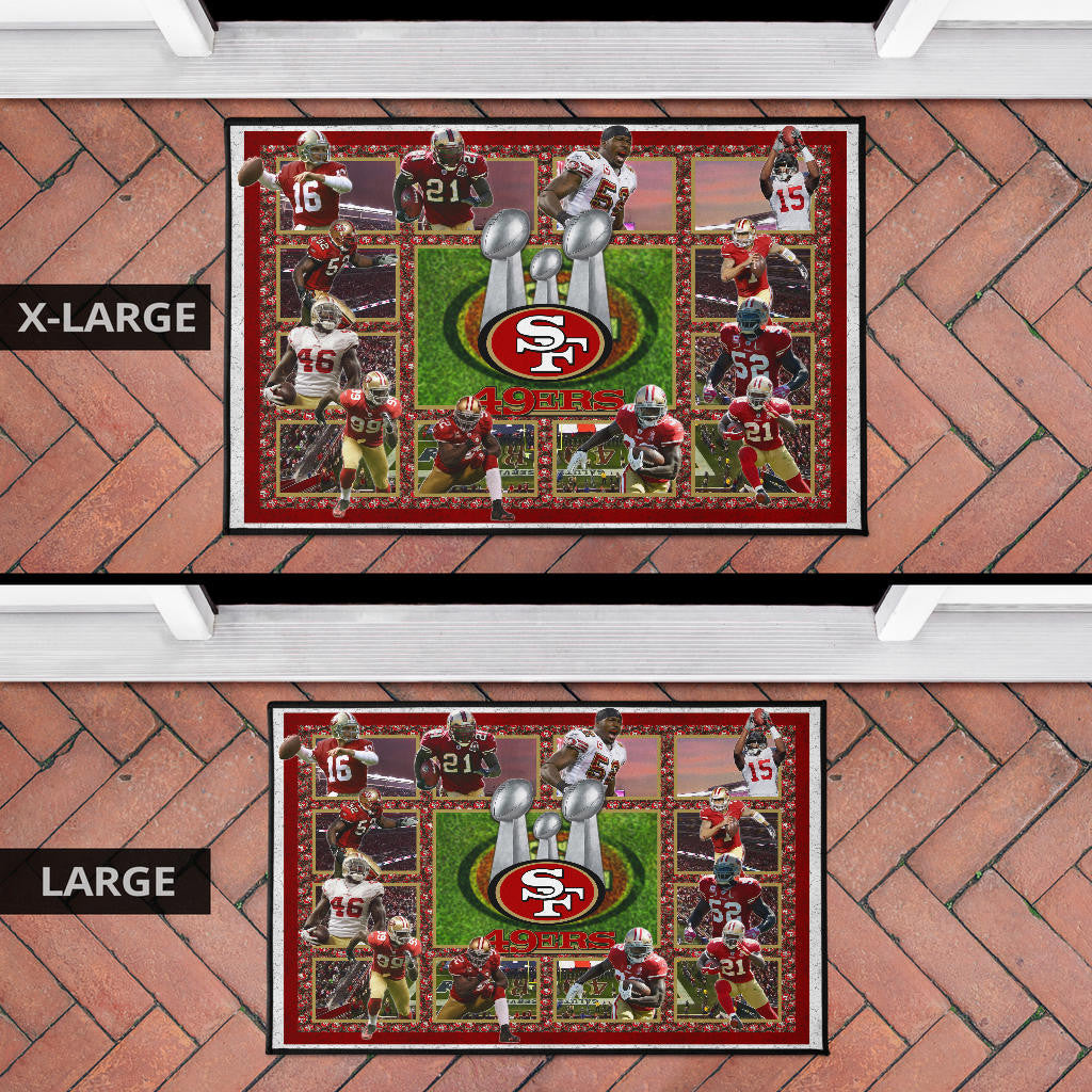 San Francisco Players 49ers Door Mat American Football Home Decor Custom For Fans