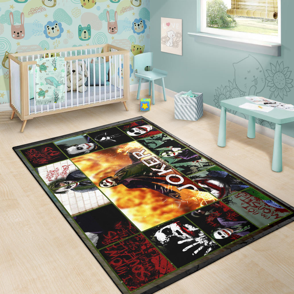Joker Quote Area Rug Movie Home Decor Custom For Fans NT030201