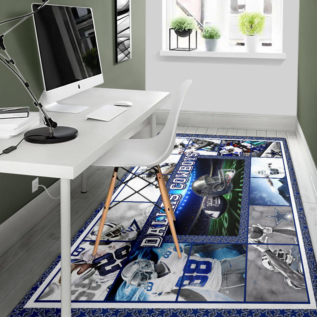 Dallas Players Cowboys Area Rug American Football Home Decor Custom For Fans