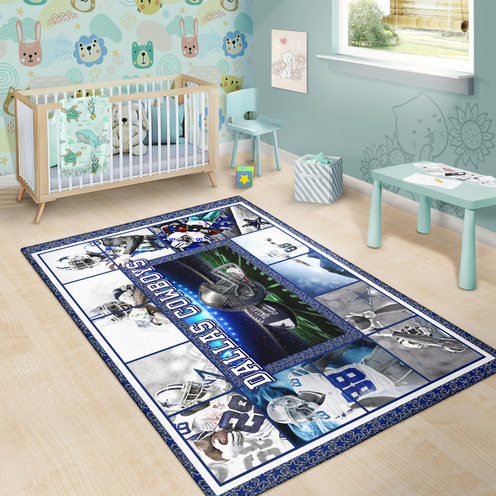 Dallas Players Cowboys Area Rug American Football Home Decor Custom For Fans