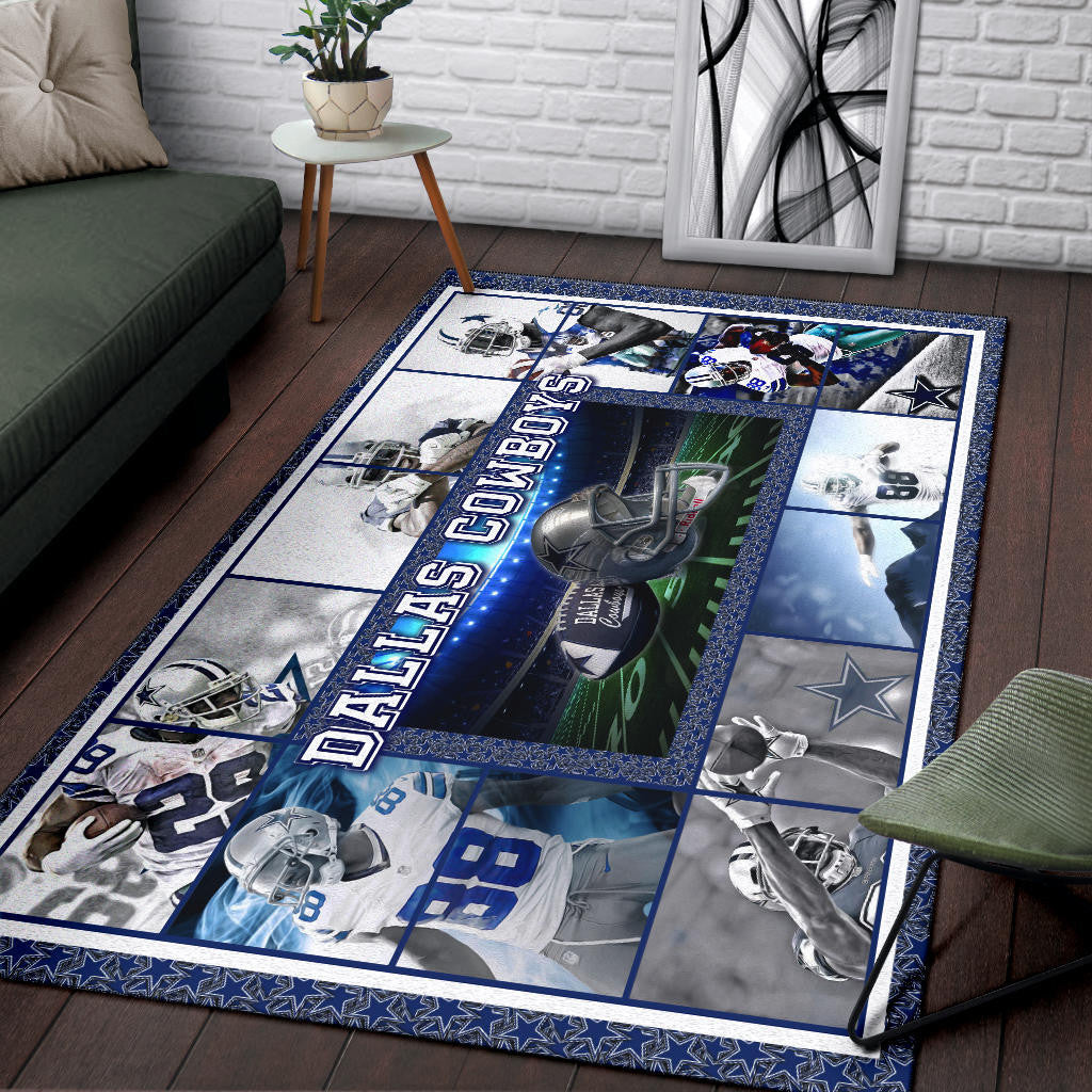Dallas Players Cowboys Area Rug American Football Home Decor Custom For Fans