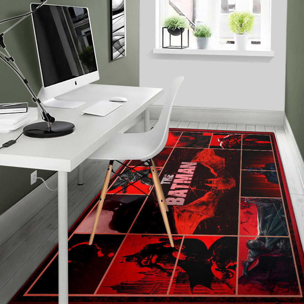 The Bat Man Area Rug Movie Home Decor Custom For Fans NT030101