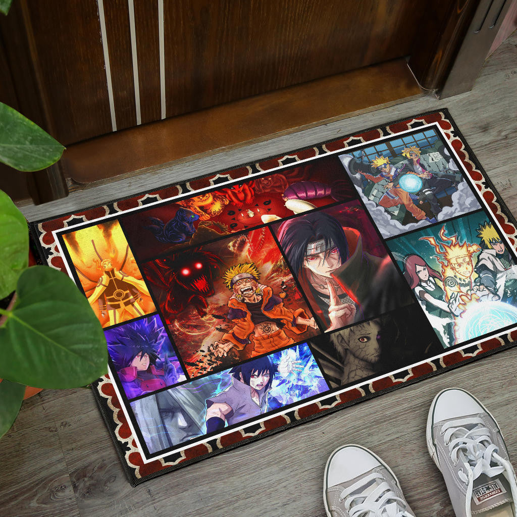 Naruto Main Characters Door Mat Anime Home Decor Custom For Fans NA030301