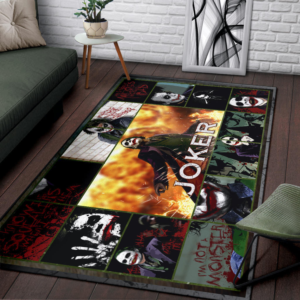 Joker Quote Area Rug Movie Home Decor Custom For Fans NT030201