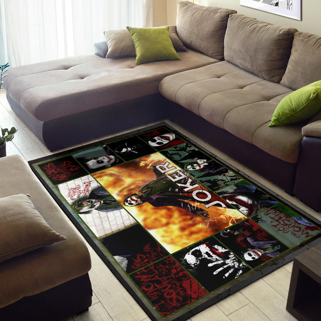 Joker Quote Area Rug Movie Home Decor Custom For Fans NT030201