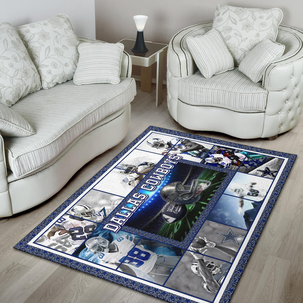 Dallas Players Cowboys Area Rug American Football Home Decor Custom For Fans
