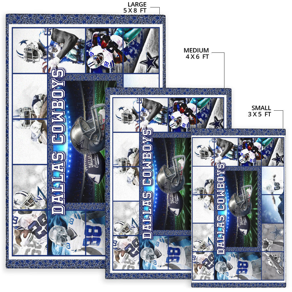 Dallas Players Cowboys Area Rug American Football Home Decor Custom For Fans