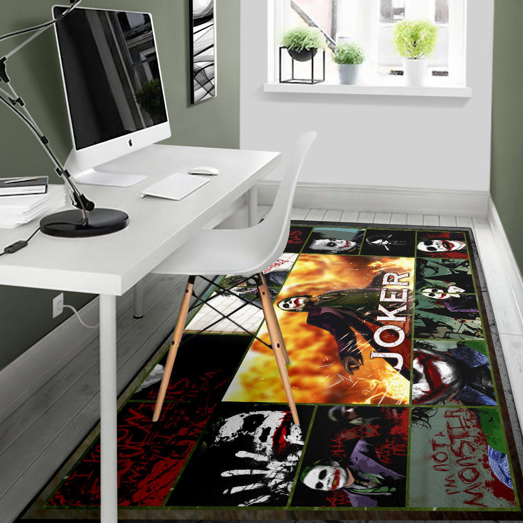 Joker Quote Area Rug Movie Home Decor Custom For Fans NT030201