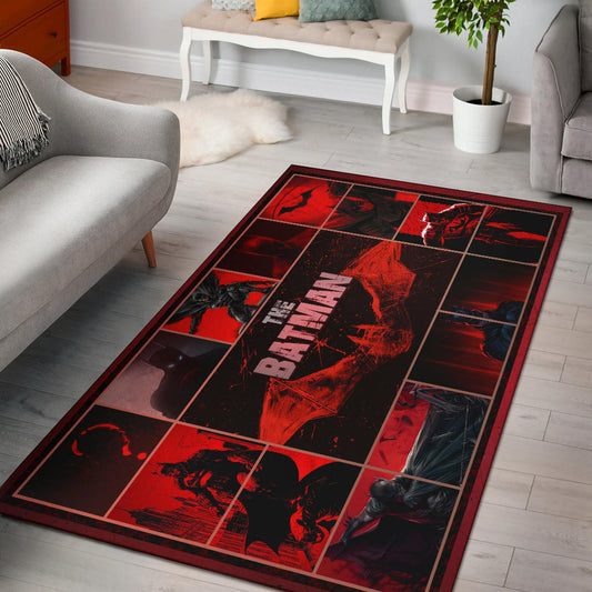 The Bat Man Area Rug Movie Home Decor Custom For Fans NT030101