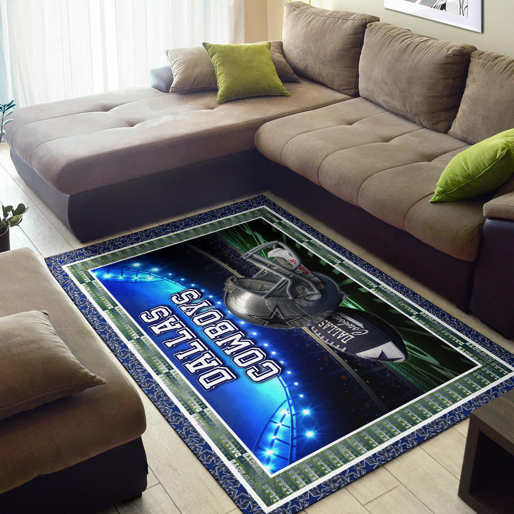 Dallas Symbol Cowboys Area Rug American Football Home Decor Custom For Fans