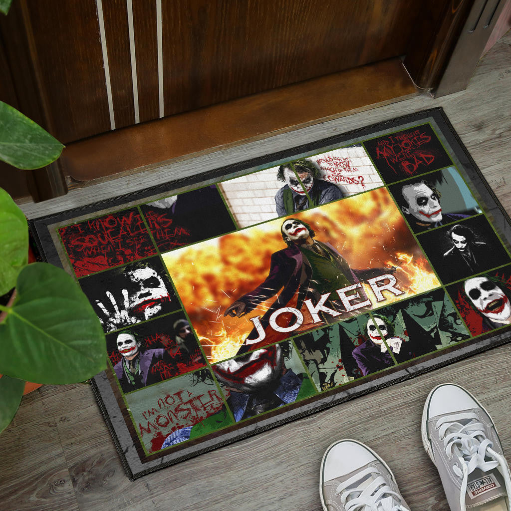 Joker Quote Door Mat Movie Home Decor Custom For Fans NT030201
