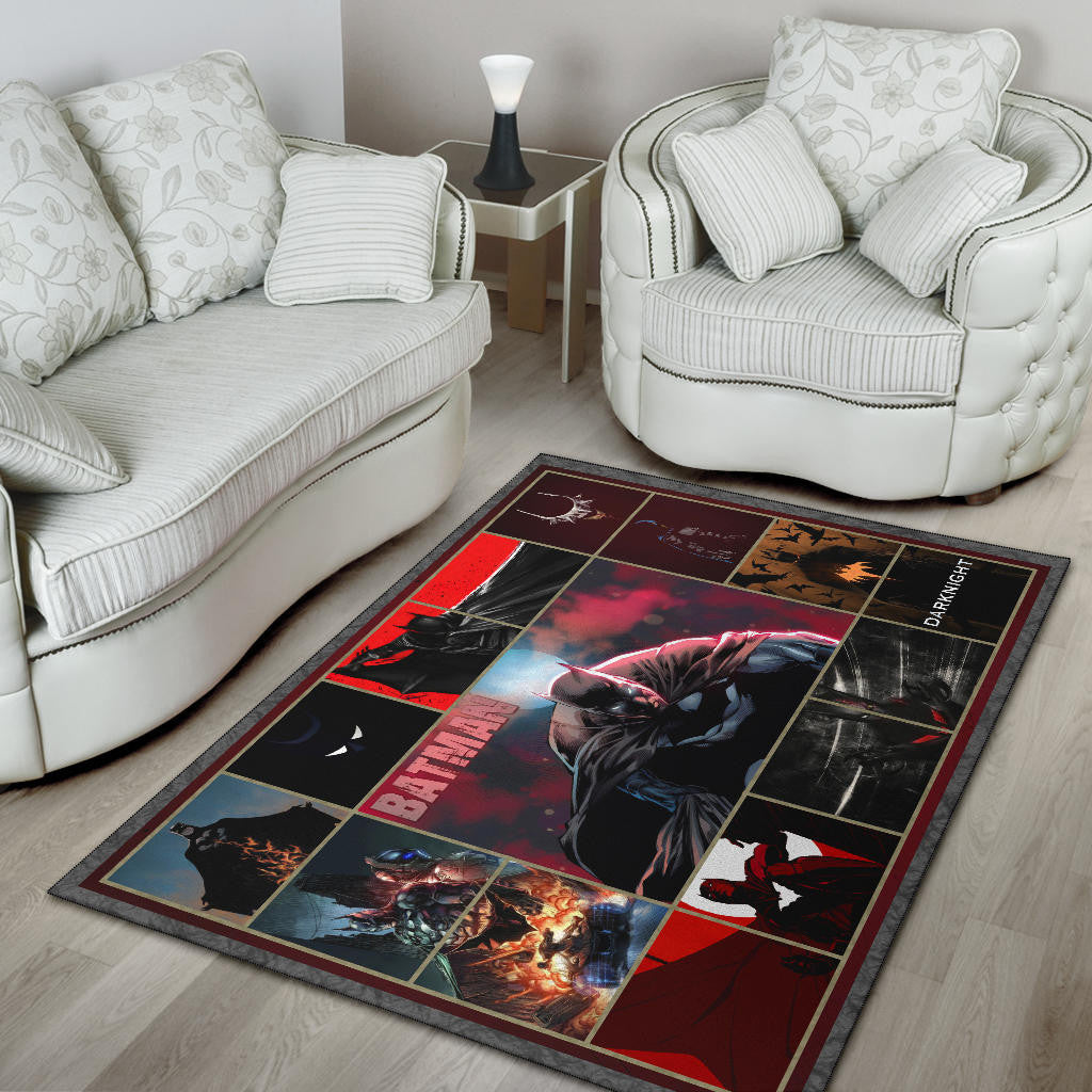 The Bat Man Area Rug Movie Home Decor Custom For Fans NT030102