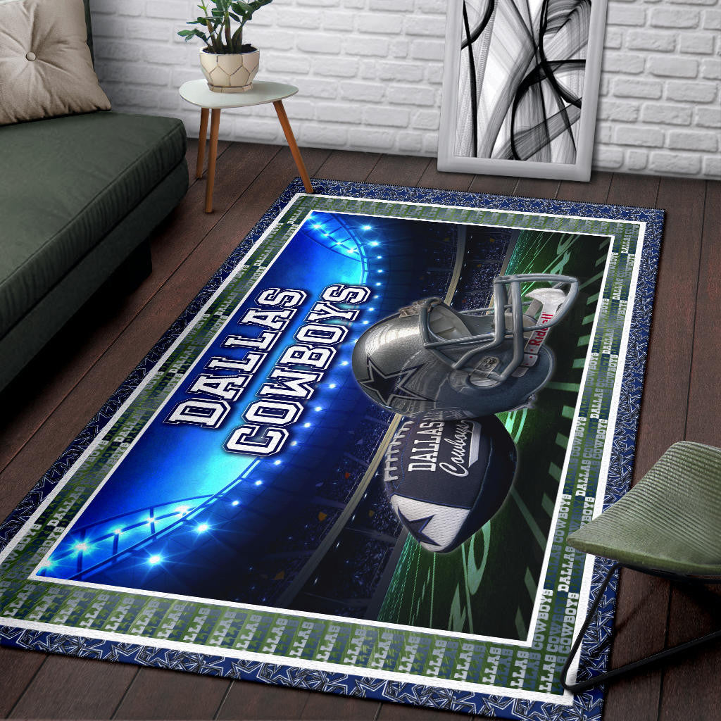 Dallas Symbol Cowboys Area Rug American Football Home Decor Custom For Fans