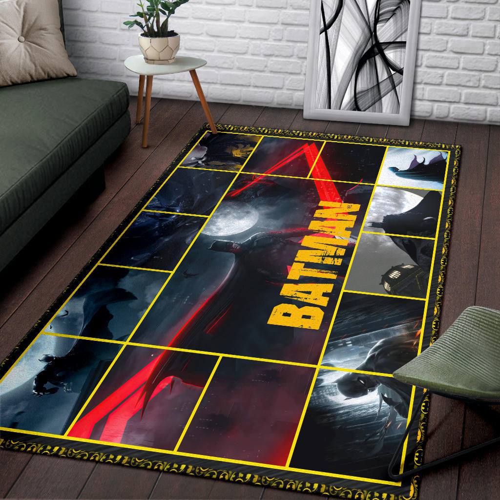 The Bat Man Area Rug Movie Home Decor Custom For Fans NT022201